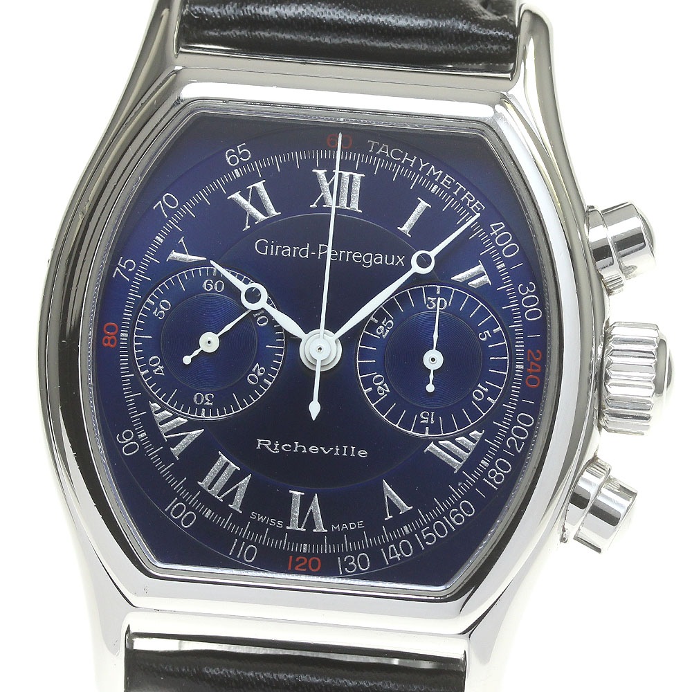 ジラール・ペルゴ GIRARD PERREGAUX 2710 リシュビル クロノグラフ 手巻き メンズ _838309【中古】