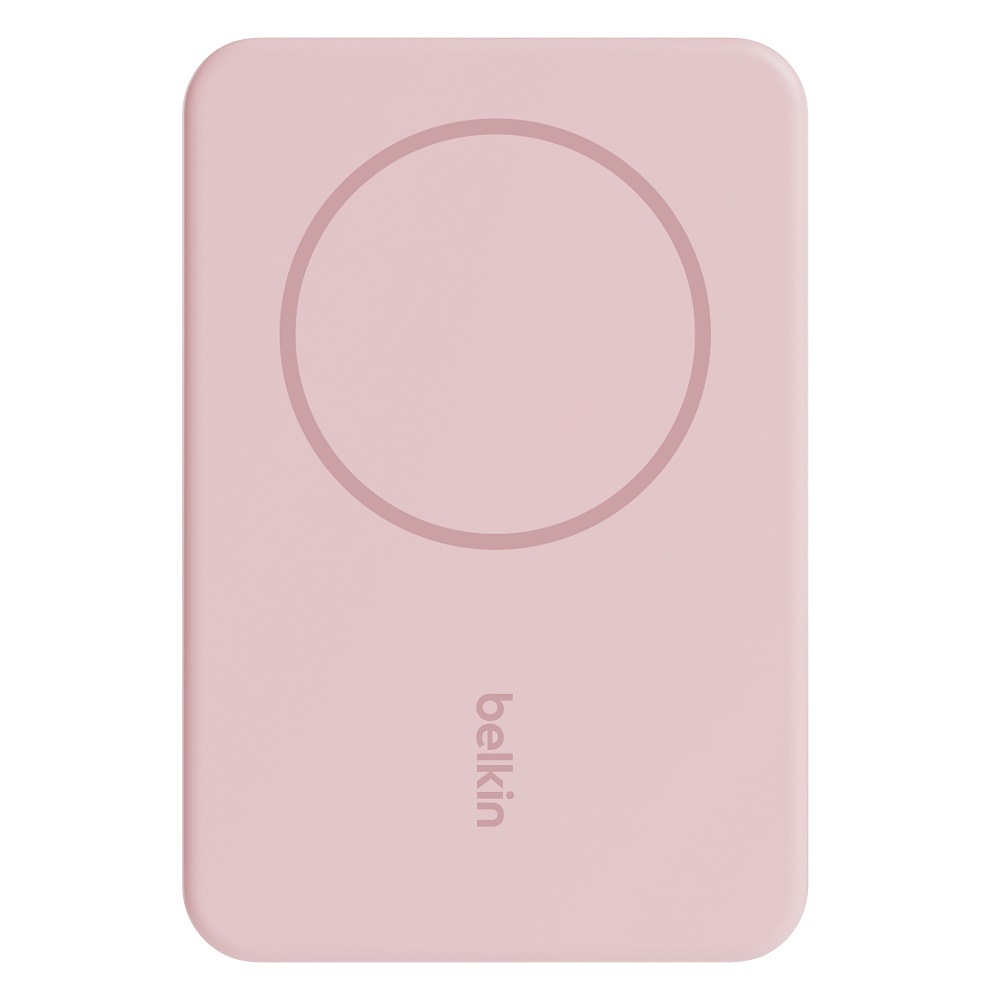BELKIN BPD004QCPK BoostCharge MagSafe対応 磁気ワイヤレスモバイルバッテリー 5000mAh（ピンク） BPD004QCPK