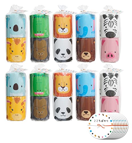 10個セット【無料のしシール付き】【引越し 挨拶 粗品 お返し ギフト 景品 イベント 】かわいいトイレットペーパーギフト ZOOレットペーパー