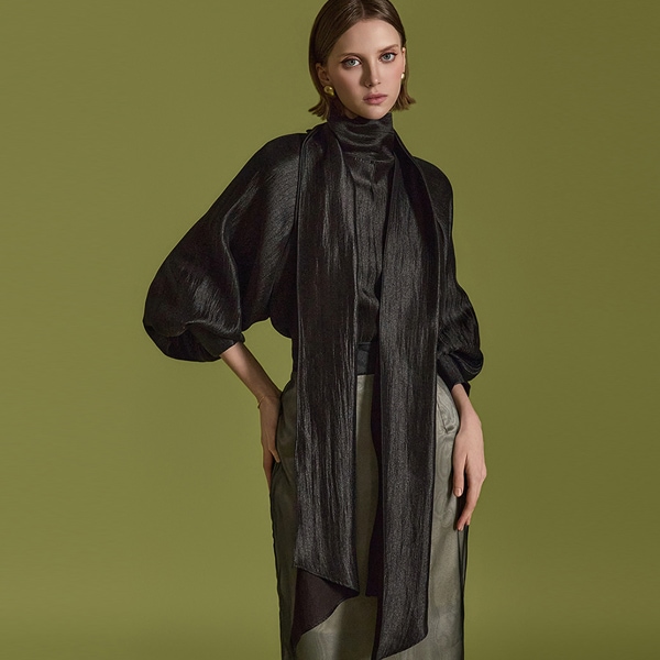 B3025 スカーフ ブラウス