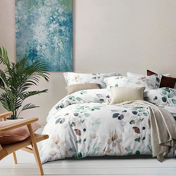 布団カバー 4点セット 掛布団カバー ボックスシーツ 枕カバー エジプト超長綿100%の生地( Able, ダブル)