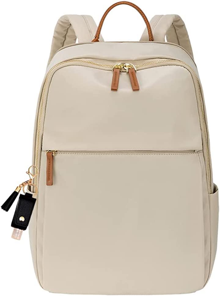 PCリュック PCバッグ PCバック レディース ビジネスリュック ビジネスバッグ PC収納 パソコンリュック リュックサック きれいめ( ベージュ)