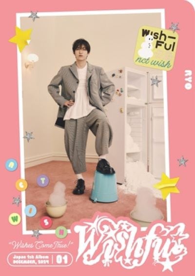 NCT WISH WISHFUL CD+歌詞ブック+ビジュアルシート+ポストカード+ステッカーシート+トレーディングカード 初回生産限定盤/RYO Ver. 新品未開封