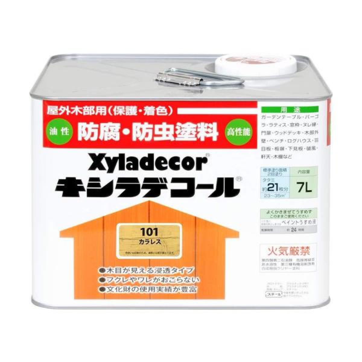 大阪ガスケミカル キシラデコール #101カラレス 7L 　油性 屋外用 防腐・防虫 塗料 補修用品 住宅資材