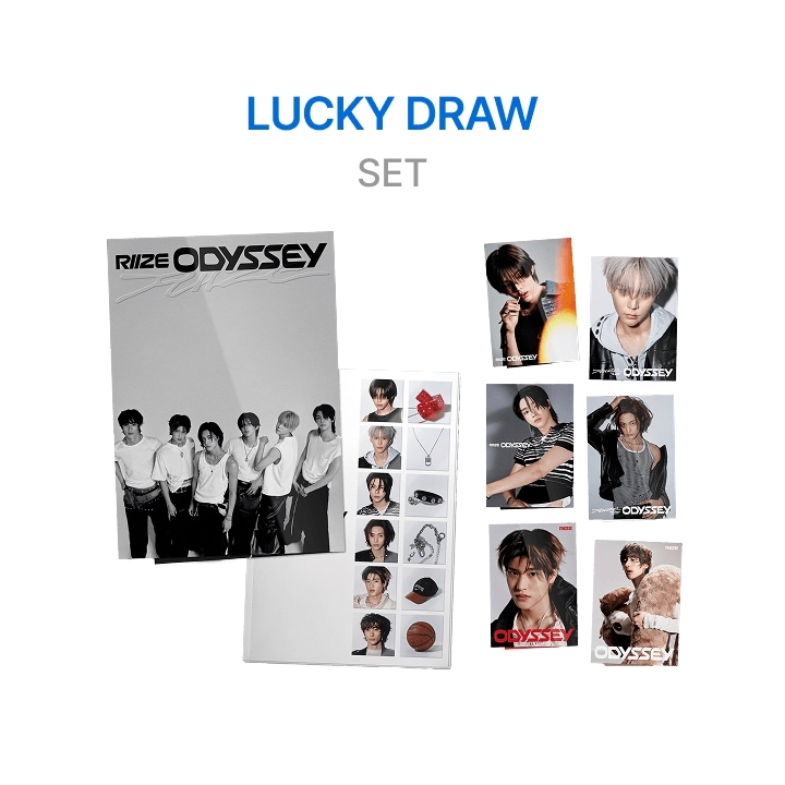 RIIZE [LUCKYDRAW] The 1st Album [ODYSSEY] (PHOTOBOOK Ver.) (Set) / (Midnight Mirage B Ver.) 公式 正規品
