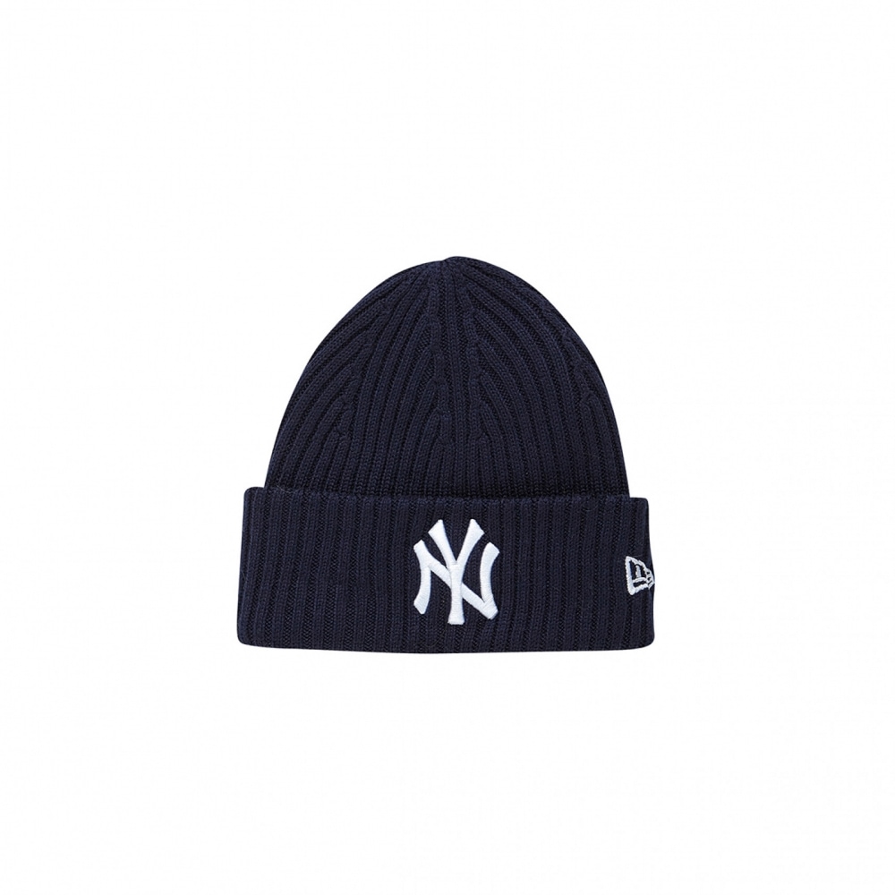NEWERA MLBニトリップLAドジャースカフビーニーネイビー/ 12866292