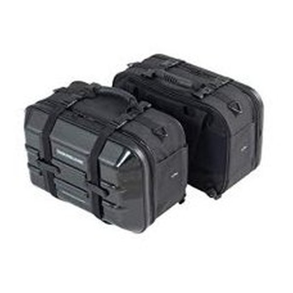 バイク用サイドバッグ MOTOFIZZ ツアーシェルケース2 ブラック 容量40L 片側20L