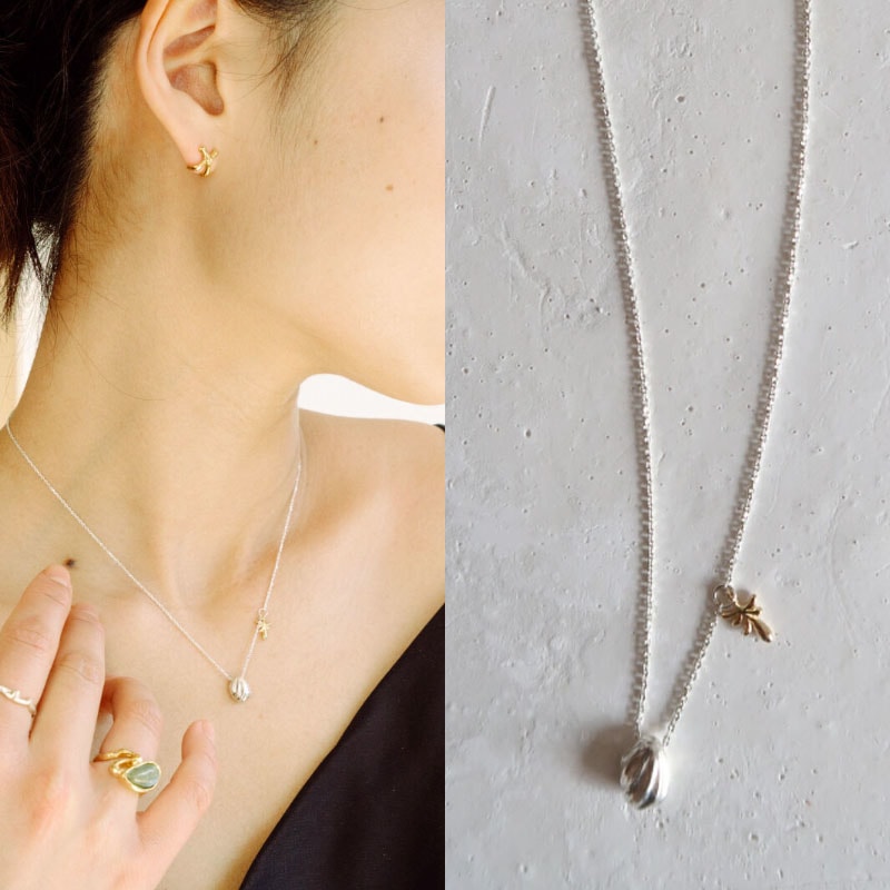 [TWICEミナ着用] Breeze necklace/韓国ファッション芸能人着用デイリーアクセサリー韓国アクセサリートレンドアイテム韓国デイリーファッションセレブ着用夏ファッション韓