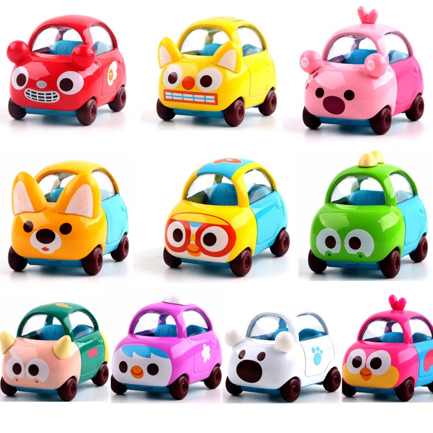 [VS] ポロロ カミカー自動車おもちゃ10点セット子供贈り物Kidsクロンエディパティ