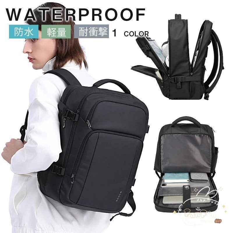 新作 ビジネスリュック メンズ バッグ 防水 大容量 多機能 おしゃれ 通勤 通学 リュック PC収納 A4 パソコンバッグ 黒 リュックサック