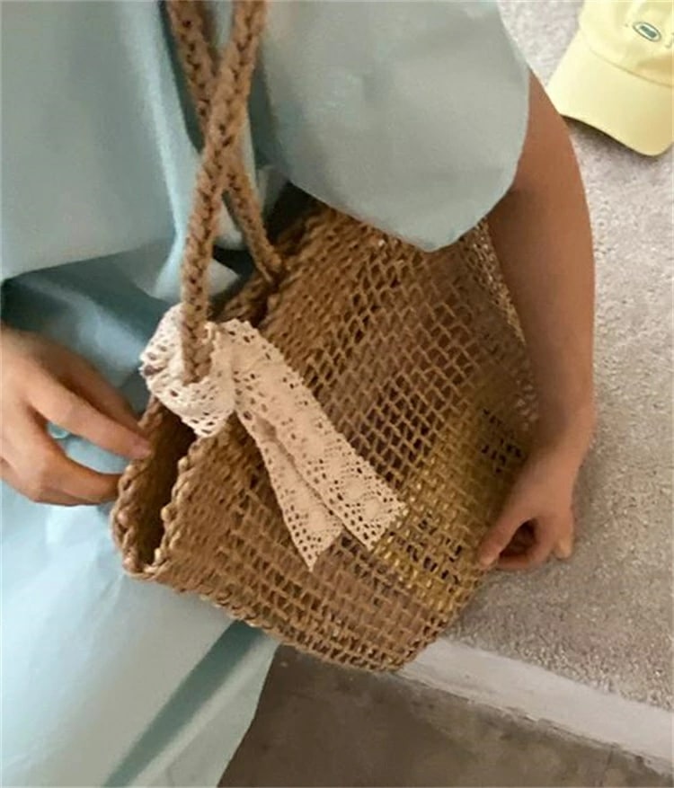 韓国ファッション ストローバッグ ショルダーバッグ タイドファッション トートバッグ[K](T) 6,384円