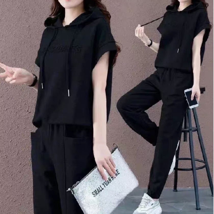 レディース トップス パンツ ボトムス ルームウェア プルオーバー パーカー スウェット ジャージ 部屋着 セットアップ ジョガーパンツ フルレングス 半袖 Vネック ストリート かわいい 大人可愛い