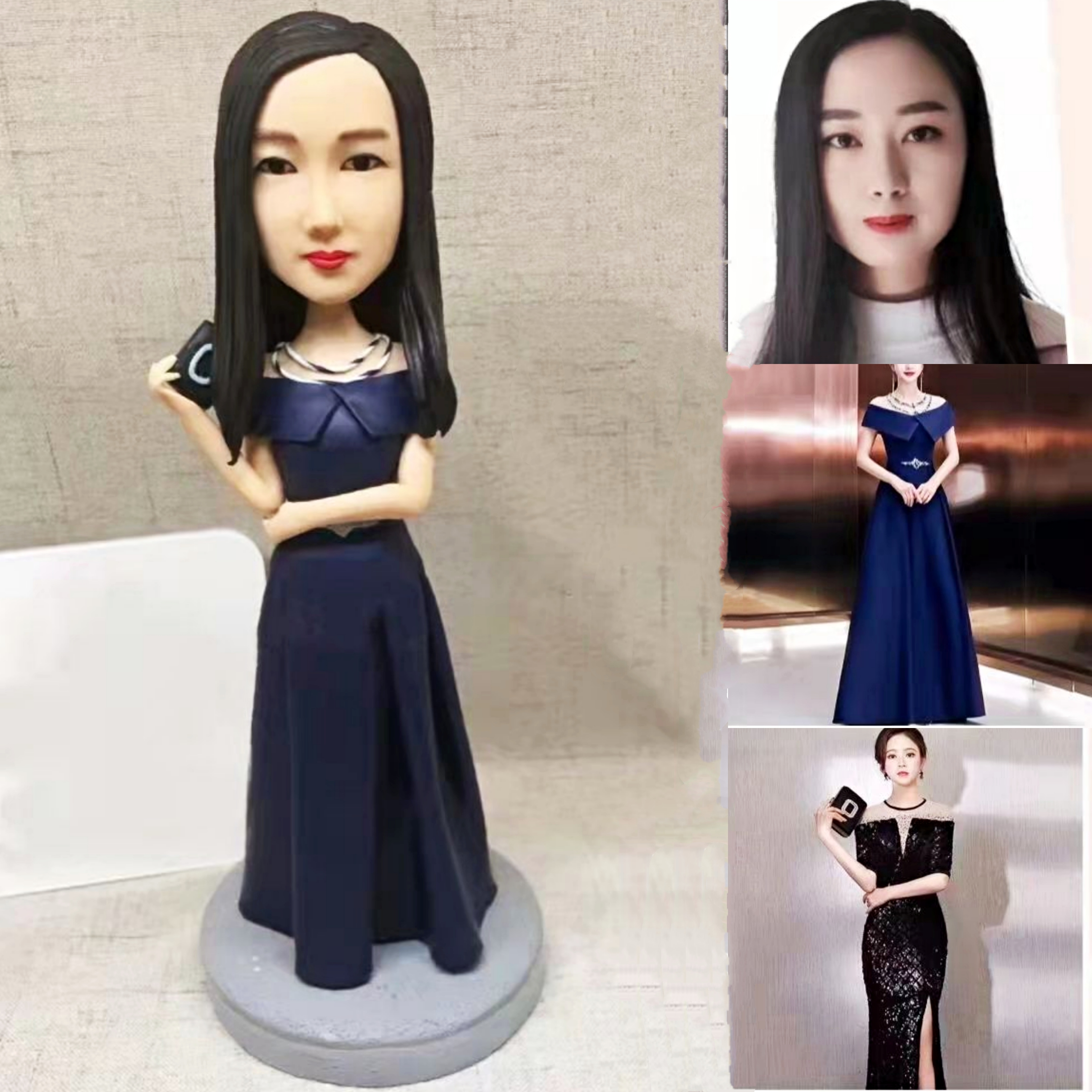 【オーダーメイド】3D肖像画 似顔絵 人形 フィギュア 彼氏 彼女 誕生日 ケーキトッパー 記念日 カップル 友達 プレゼント