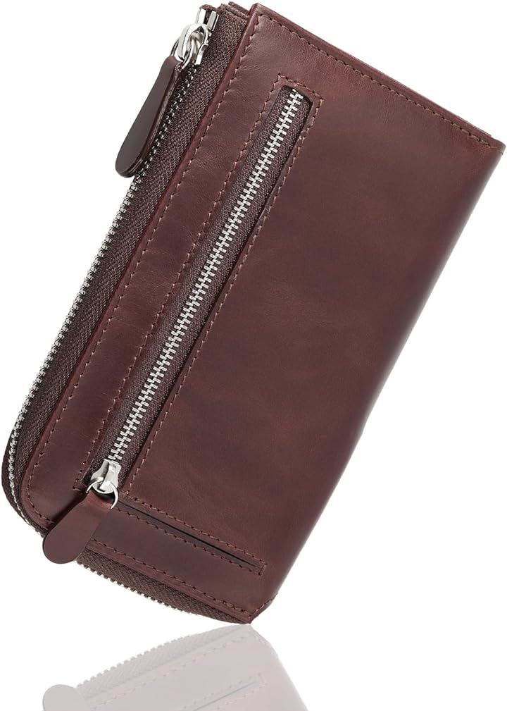 ファブリツィオ 財布 メンズ 長財布 本革 男性 イタリアンレザー 小銭入れ 大容量 (シャイングリーン)