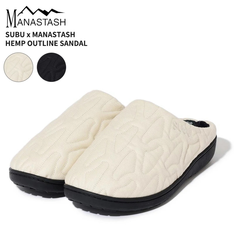 スブ×マナスタッシュ コラボ ユニセックス 冬サンダル SUBU x MANASTASH ヘンプ アウトライン サンダル ヘンプツイル シューズ 靴 792-5993004