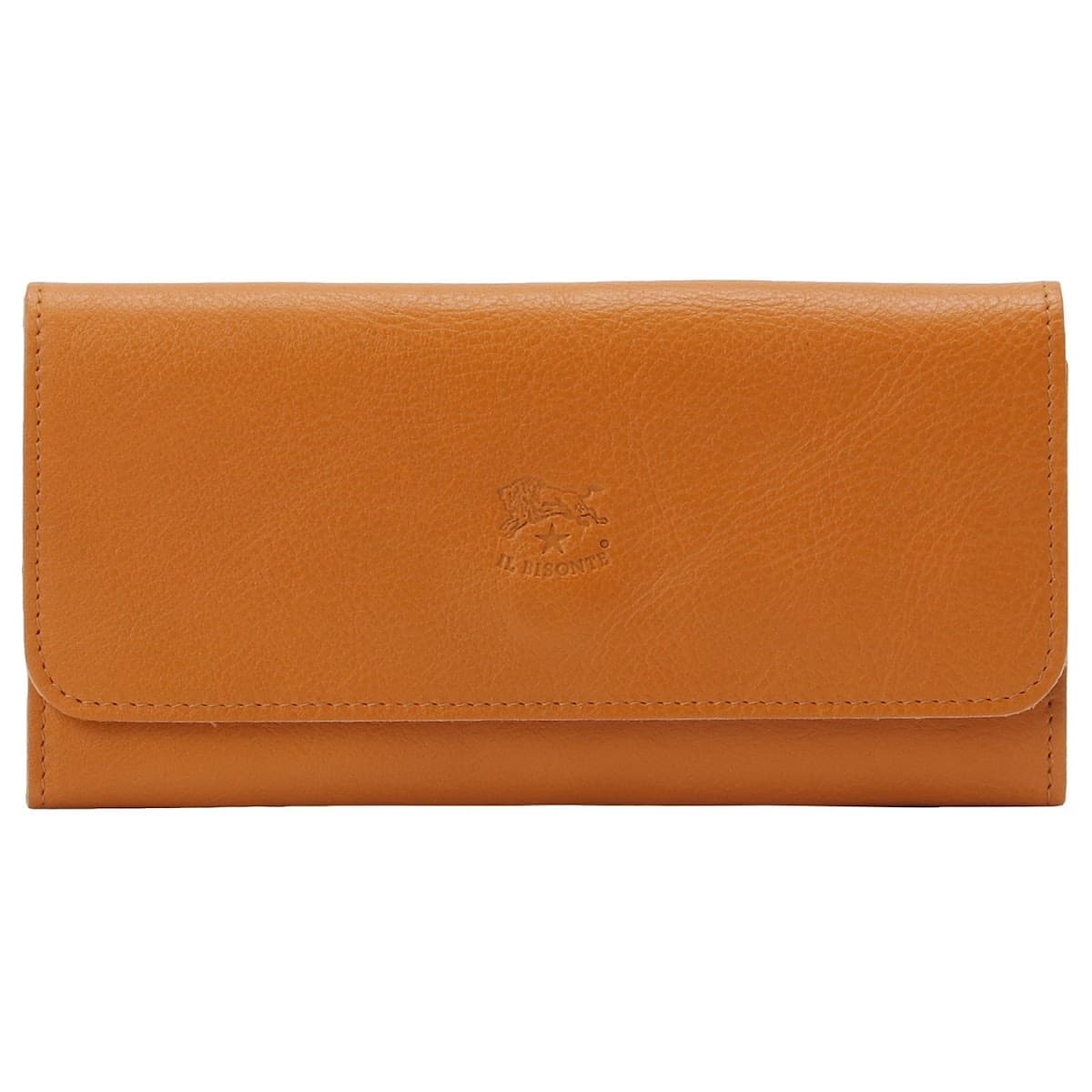 イルビゾンテ 財布 IL BISONTE レディース メンズ ユニセックス SCW009 PV0001 OR176B 三つ折り長財布 ハニーオレンジ SCW009-PV0001-OR176B