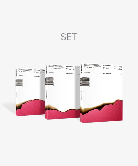 [正品] LE SSERAFIM - 1st Studio Album UNFORGIVEN (Set)
