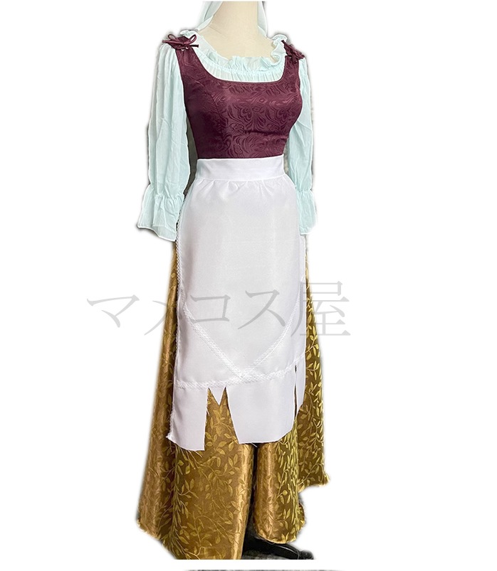 シンデレラ ドレス Cinderella コスプレ衣装 プリンセスドレス 結婚式 発表会 文化祭 学園祭 演劇服装 コスチューム ロングドレス シンデレラコスプレ パニエ ロンググローブ カチューシャ