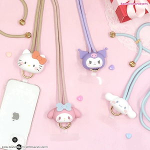 【1つ買うと10個もらえる】キャラクターズ マルチリングプラス マスコットストラップ スマホ ストラップ スマホショルダー iPhone ショルダーストラップ ネックストラップ スマホリング 落下防止