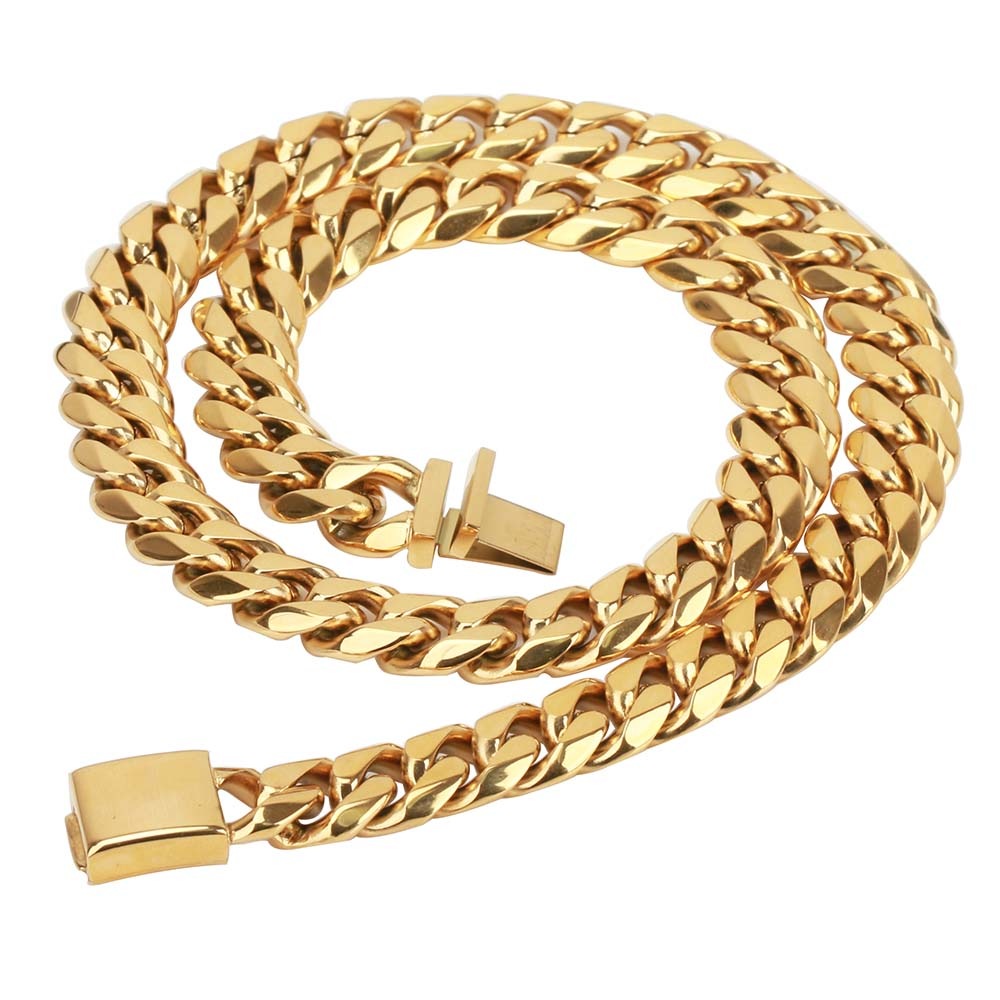 ステンレス 6面喜平ネックレス 12mm [n309-gold-12mm] 4,963円