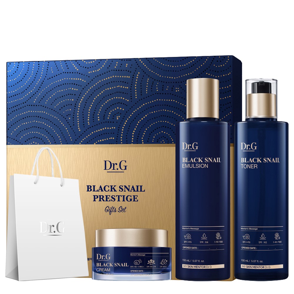 ドクタージーブラックスネイルプレステージスキンケアトナー150ml+エマルジョン150ml+クリーム50mlセット