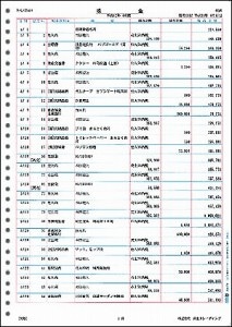 弥生 元帳2行明細用紙 1000枚 335002