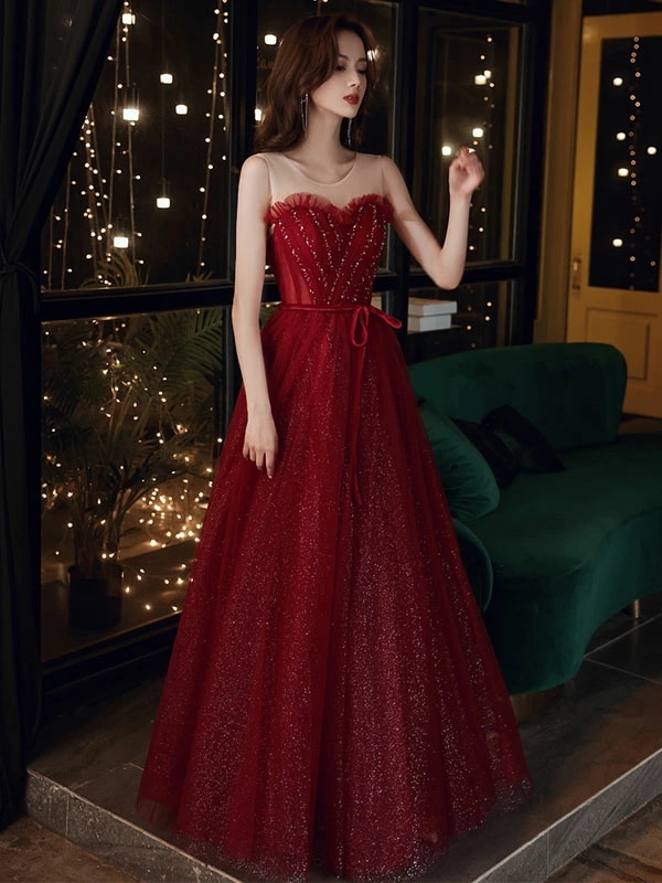 6月の新製品安い ウェディングドレス カラードレス 赤 演奏会 結婚式 イブニングドレス 二次会ドレス カクテルドレス リボン ロングドレス 発表会 コンサート ウエディングドレス 成人式 卒業式 忘