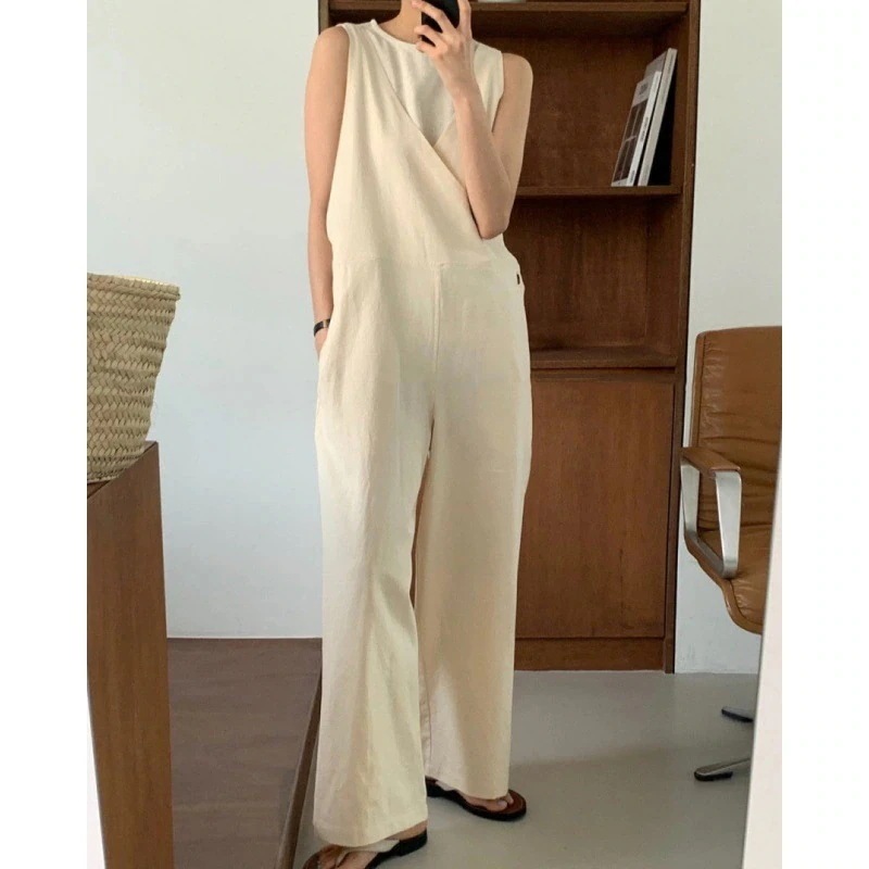 春夏 美脚 Ｖネック オールインワン 美シルエット レディース サロペット ワイドパンツ きれいめ エレガント 着痩せ 体型カバー シンプル かわいい 無地 ゆったり おしゃれ カジュアル コーデ ス