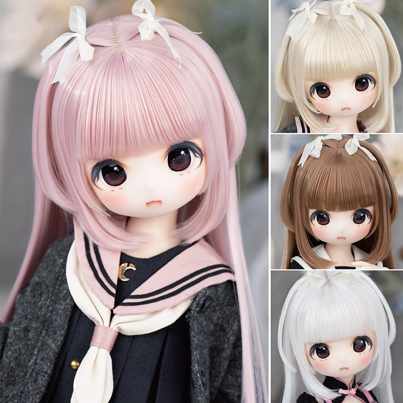 1/3 1/4 BJD ドール ウィッグ 高温糸 スタイルあり ロング SD/MSDサイズ球体関節人形用ウィッグ 手入れ