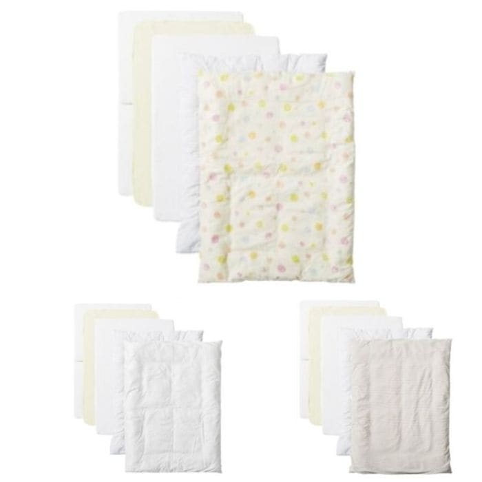 大和屋 ベビー布団セット ミニ そいねーる3 5点セット 掛布団セット 掛け布団 掛け布団カバー パイルフィットシーツ 防水シーツ 敷きマットレス 日本製 洗濯