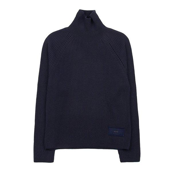 [] ロゴパッチ タートルネック ニット HKS424 KN0031 430