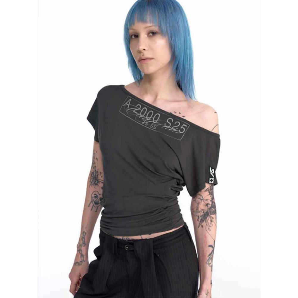 2000Archives CAR PLATE DRAPED TOP CHARCOAL 2A25D2TS05CH 8,759円