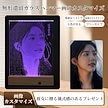 ハンマーガラス絵画 カスタマイズされた実写ガラス絵画 ガールフレンドの誕生日へのバレンタインデーの贈り物