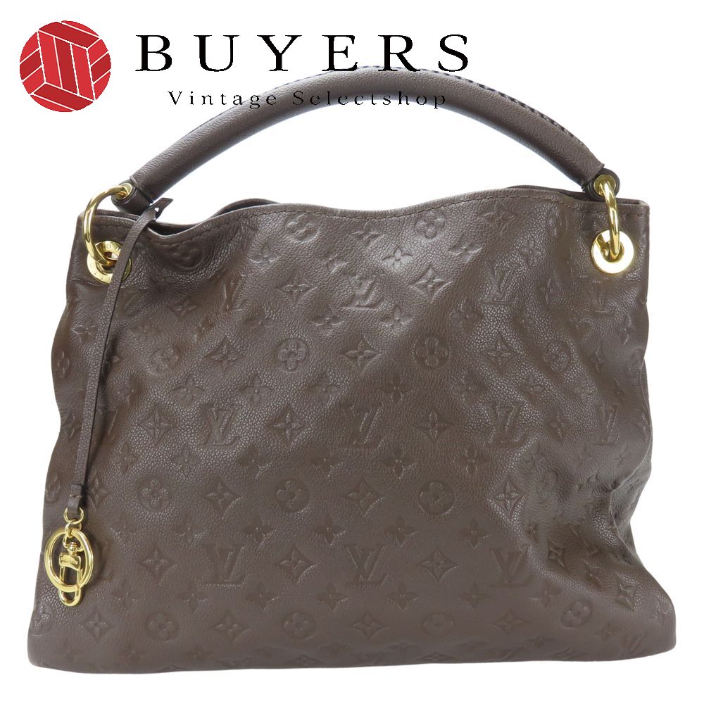 中古 ショルダーバッグ アーツィーMM M94171 モノグラムアンプラント ダークブラウン ゴールド金具 レディース 女性