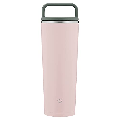 象印マホービン 水筒 ふた付きタンブラー キャリータンブラー 持ち運び可能 シームレスせん ハンドルタイプ 400ml ヴィンテージローズ ふたとパッキンが一体化 お手入れ簡単 洗う点数2点のみ SX