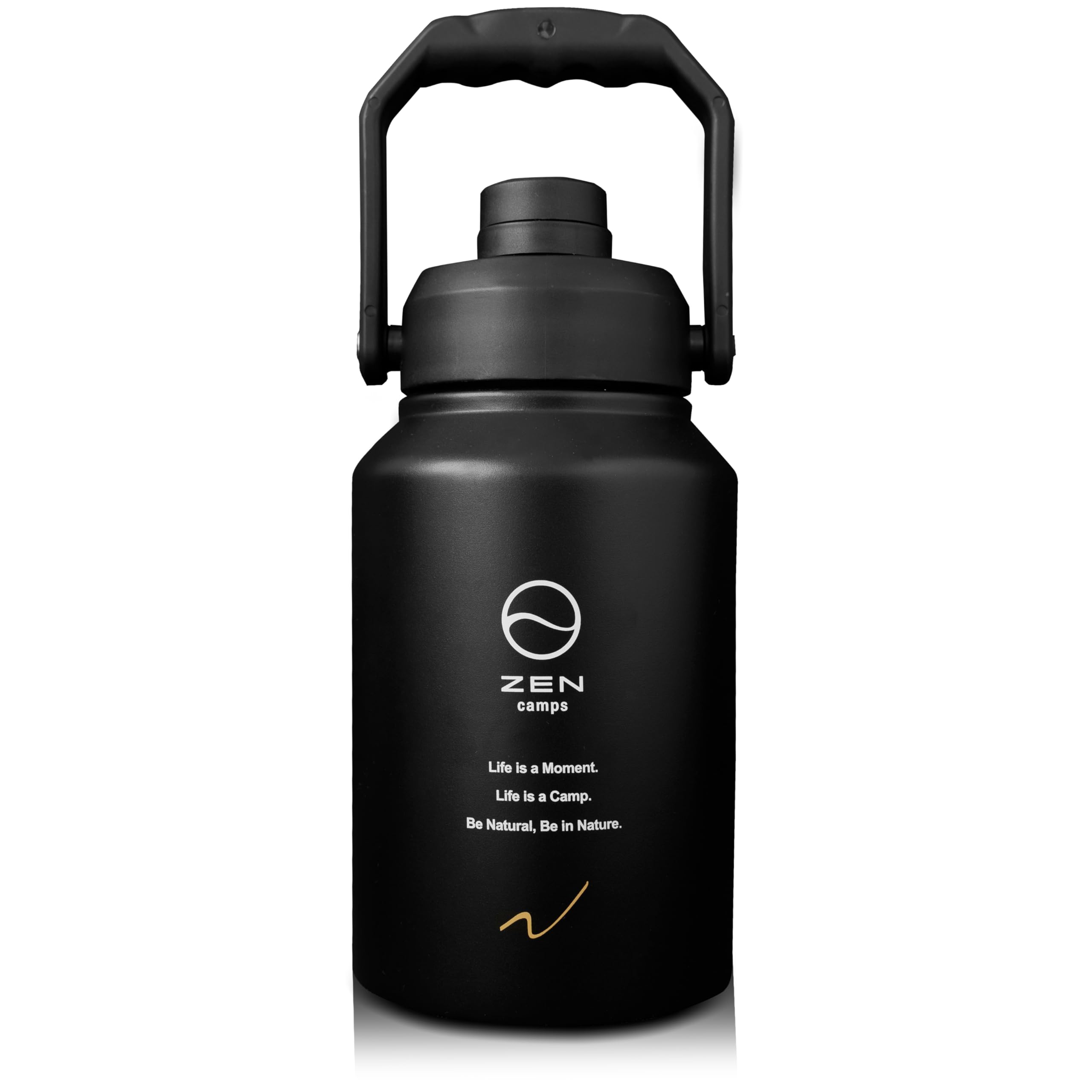 ZEN Camps アイスジャグ アイスコンテナ 保冷 保温 キャンプ アウトドア 真空断熱構造 1.9L 3.8L 口広 (ハーフガロン)