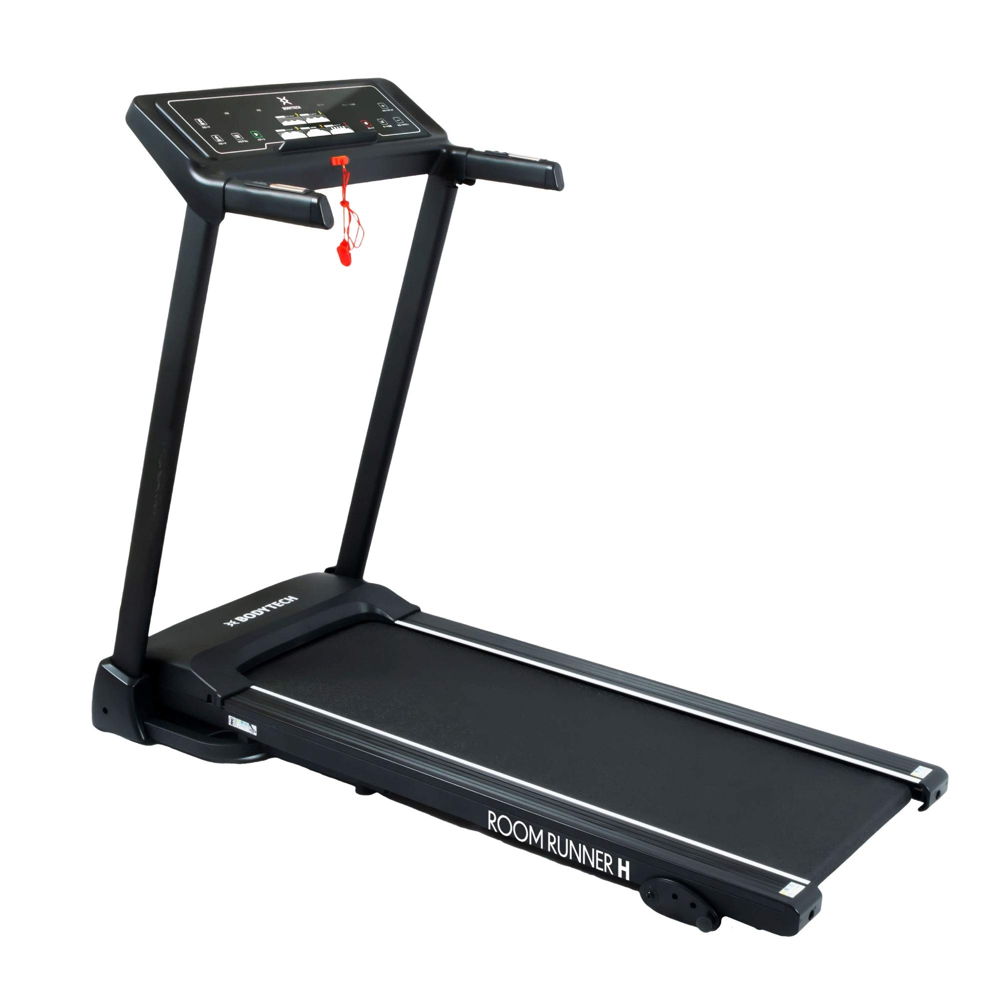 【Amazon.co.jp限定】 ボディテック(Bodytech) ルームランナーH 時速1km/h~16km/h 5つのプログラムモード 心拍数測定 保護フロアマット付き 見やすいデジタルディスプレ