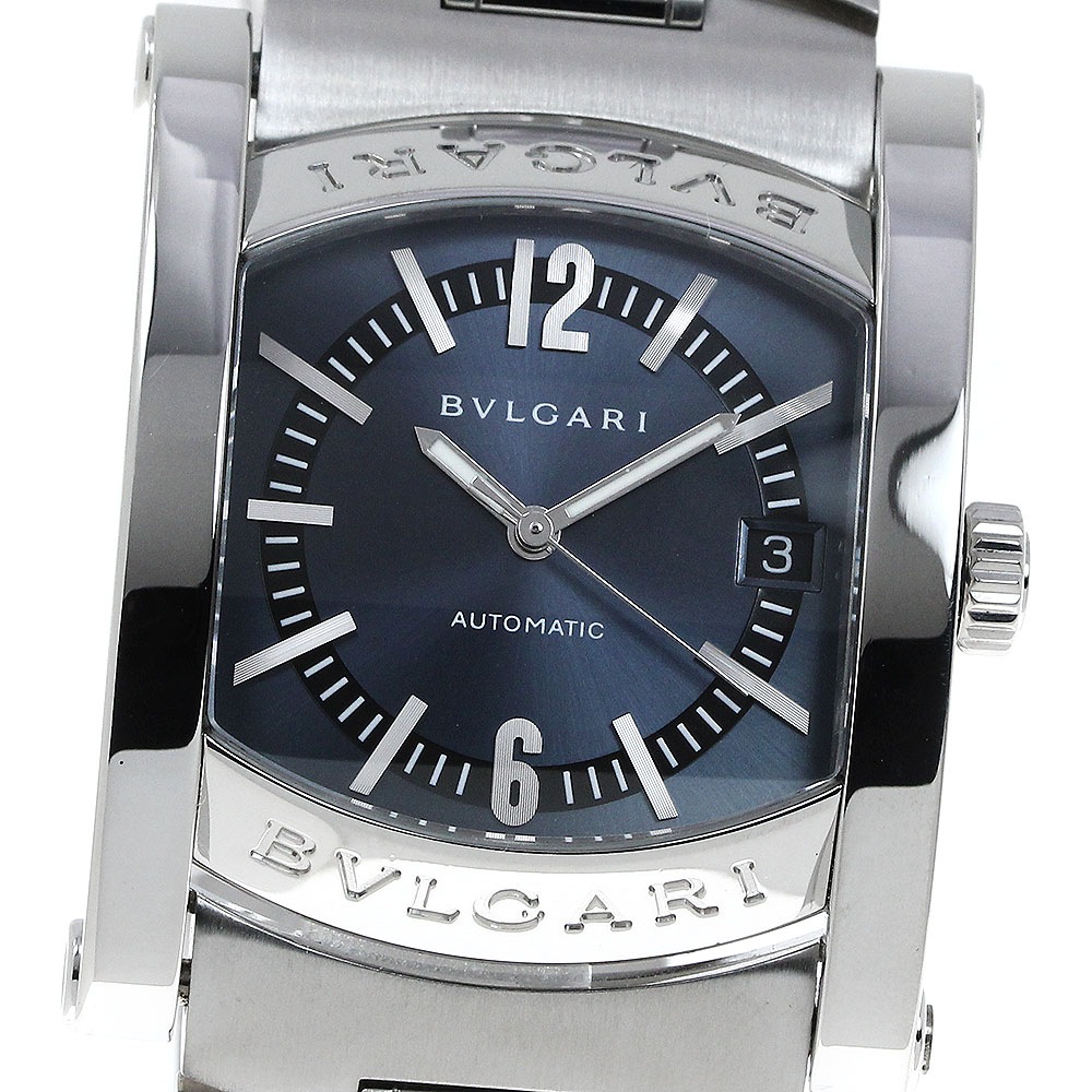 ブルガリ BVLGARI AA44S アショーマ デイト 自動巻き メンズ 良品 _810473【中古】
