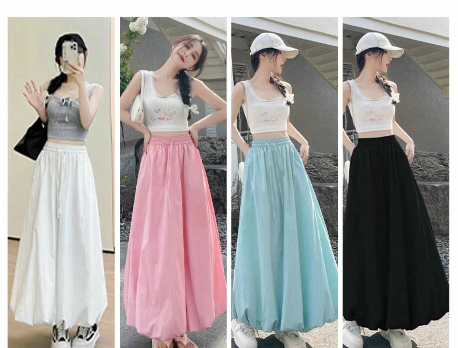 【送料無料】ライトブルー ピンク ブラック ホワイト ゆる 旅行 お出かけ デート 通学 通勤 ロングシーズン 無地 ラフ カジュアル