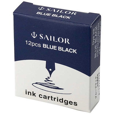 他サイト： 万年筆用カートリッジ ブルーブラック12本 セーラー万年筆 13-0404-144の商品画像