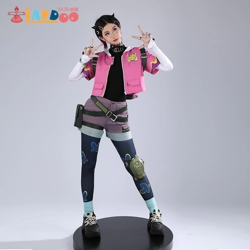 ヴァロラント VALORANT クローヴ CLOVE リュック付き コスチューム コスプレ衣装254