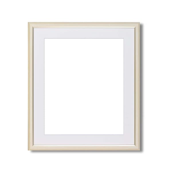 ( 軽量水彩額 ) 水彩額 F10 アイボリー マット付き UV 紫外線 カットアクリル 額 額縁 フレーム