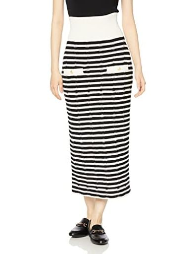 ツイードライクニットロングスカート SWNS231221 レディース BORDER F 12,849円