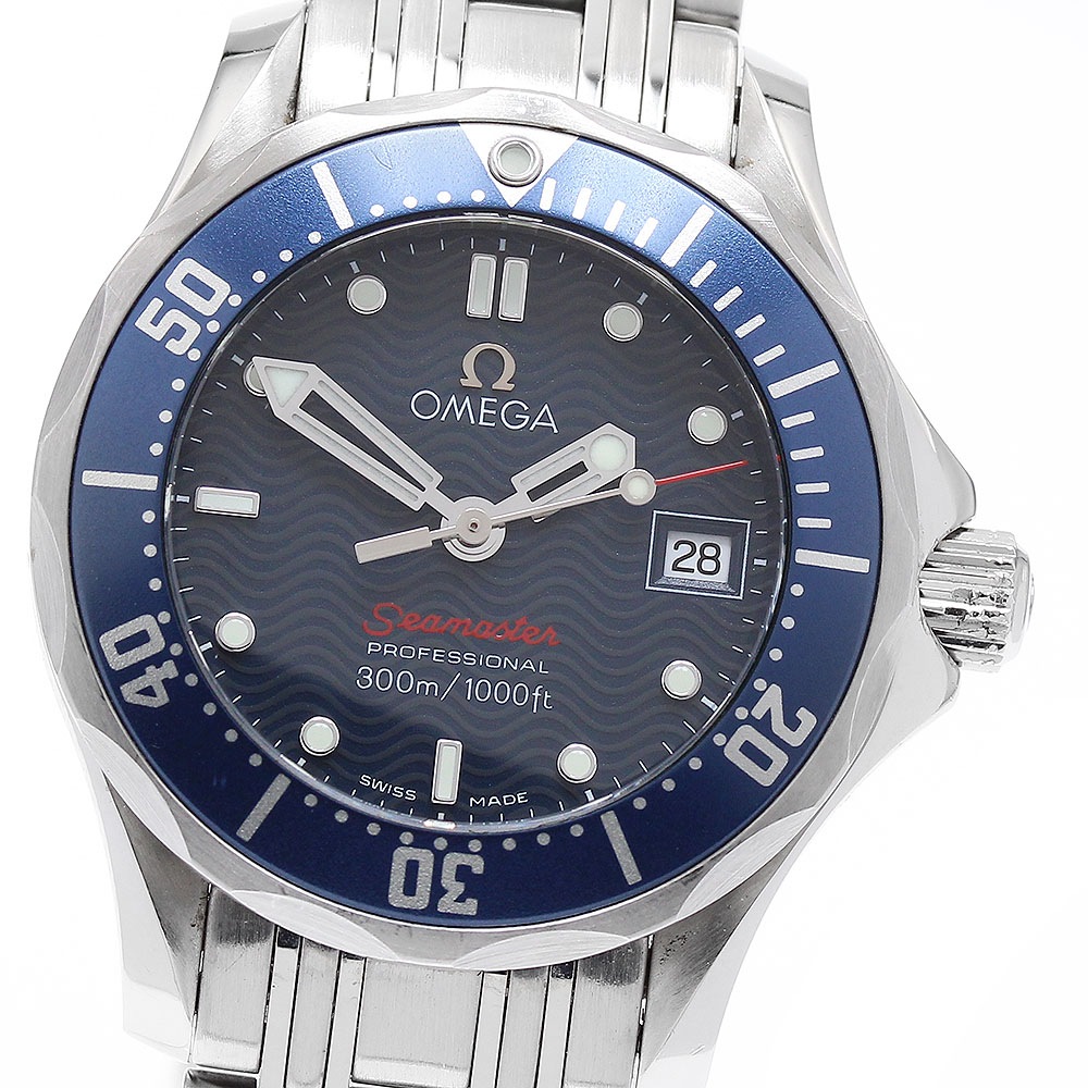 オメガ OMEGA 2224.80 シーマスター300 デイト クォーツ レディース 良品 _895658【中古】