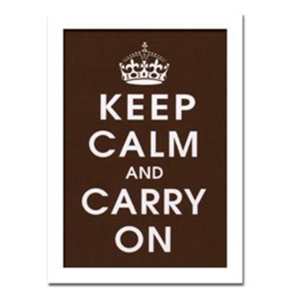 ファブリックパネル アートフレーム 飾り おしゃれ ポスター 壁掛け ウォールデコレーション タイポグラフィ デザイン ロゴ Keep Calm chocolate 355x505mm