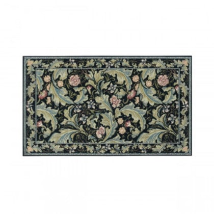 川島織物セルコン Morris Design Studio レスターアカンサス マット 約45×78cm FH1710A B ブルー