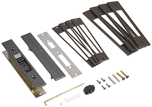 日中製作所 玄関用 取替引違戸錠 室内側からのみ施・解錠操作ができる ブロンズ GA-900F-B