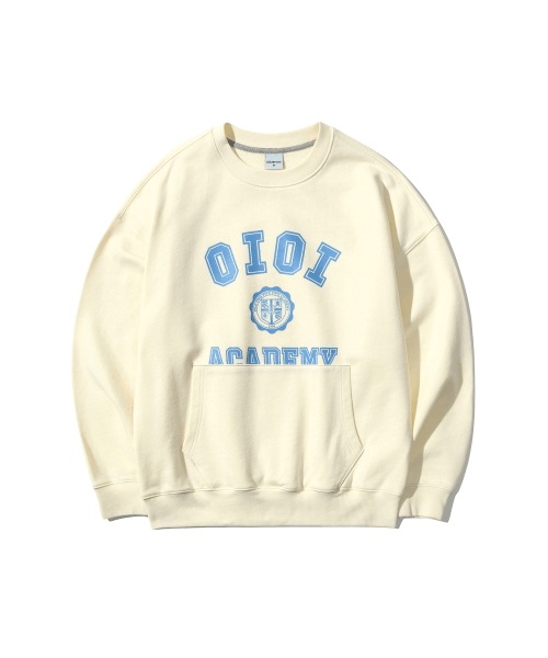 日本初の 5252 オーアイオーアイ POCKET VARSITY SWEATSHIRTS [CREAM