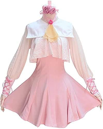カードキャプターさくら 木之本桜ロリータ 洋服 メイド服 コスプレセット 髪飾りリボン ブラウス A1