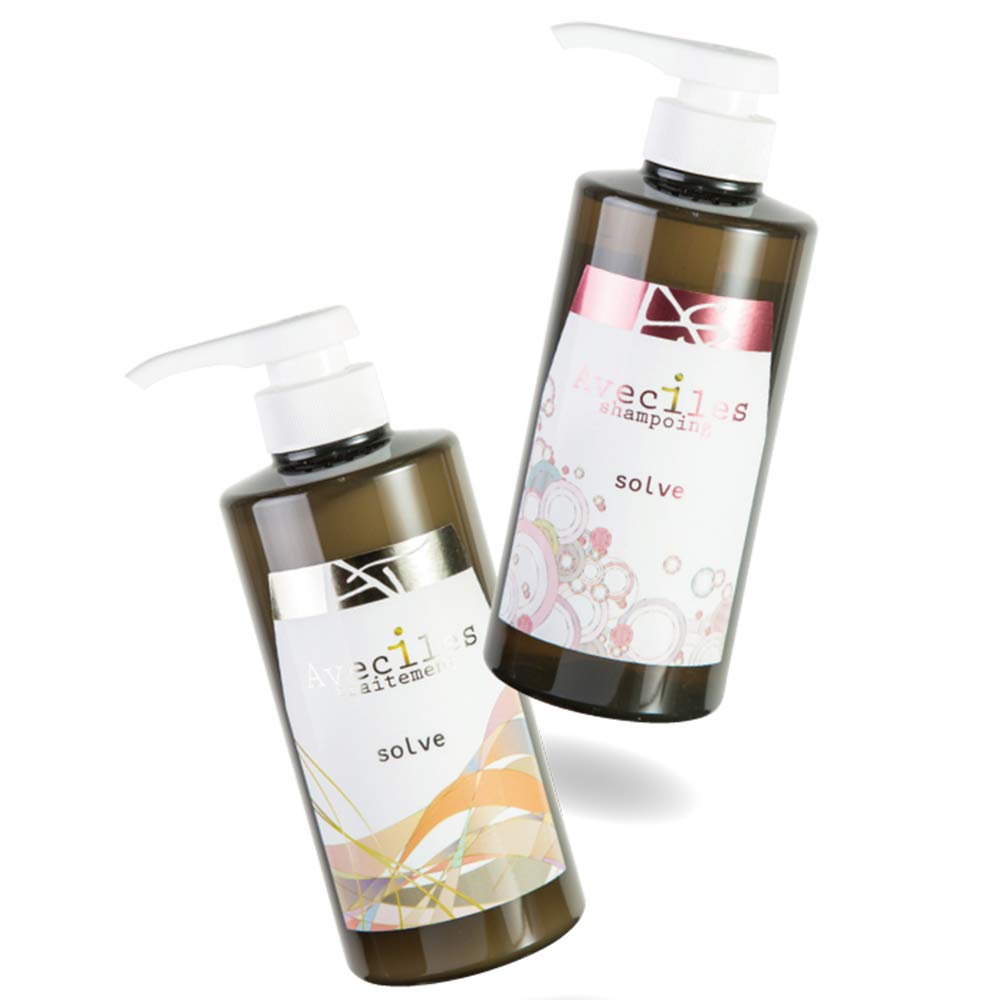 【美容室専売品】 アヴィシレスシャンポワ・トレッツモ 美髪に導くシャンプー&トリートメント 500mlセット 縮毛矯正毛・ヘアカラーダメージ毛用 保湿修復力強化 深部から補修